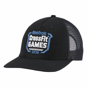 Czapka Damskie Reebok CrossFit Trucker - Games Czarne PL 23KNVUW